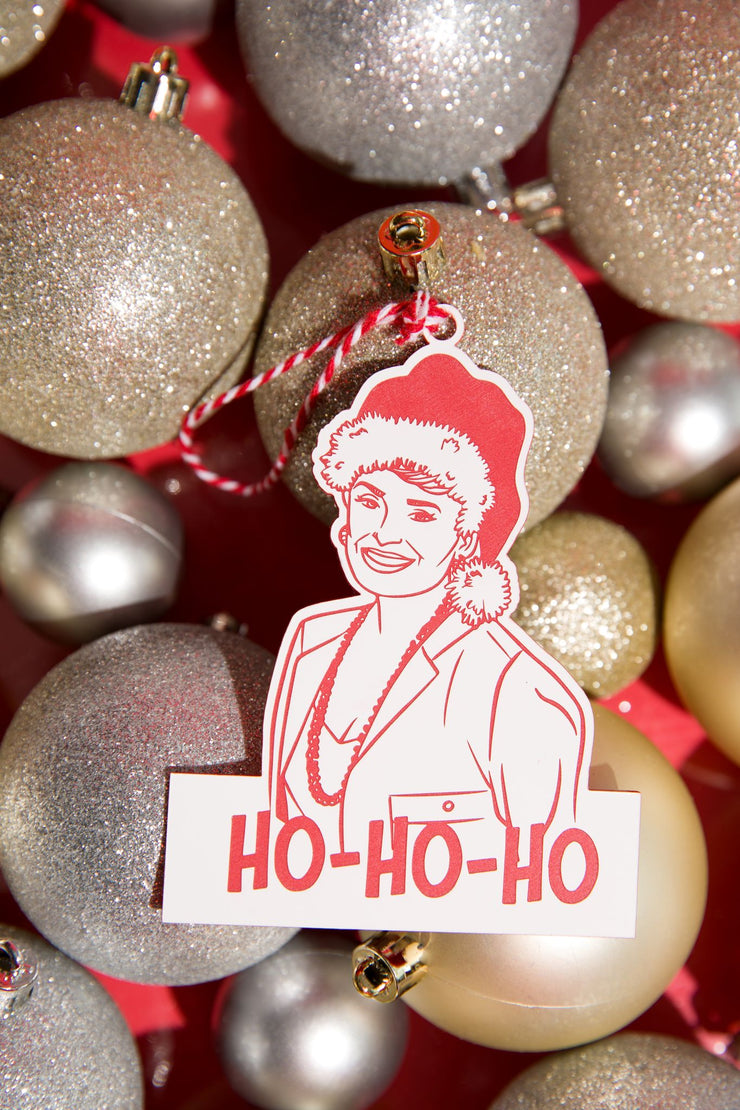 Blanche Ho Ho Ho - Acrylic Christmas Ornament - Golden Girls