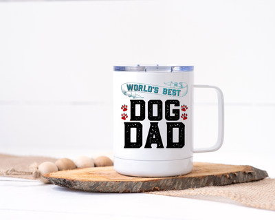 World's Best Dog Dad - Stainless Steel Travel Mug