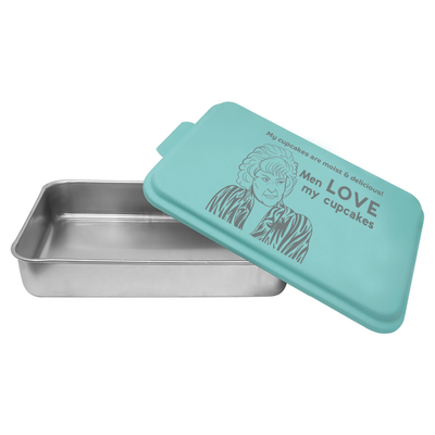 Men LOVE My Cupcakes - Golden Girls Aluminum Cake Pan with Lid