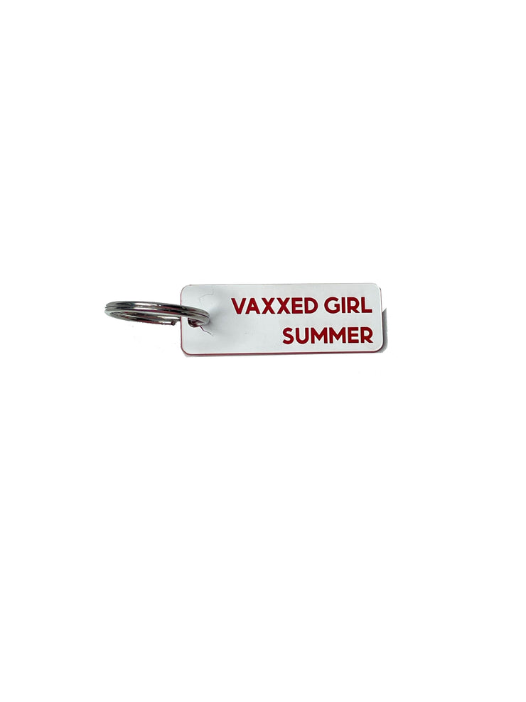 Vaxxed Girl Summer - Acrylic Key Tag